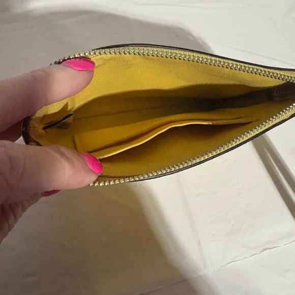 Coach Yellow Wristlet - Picture 5 of 6